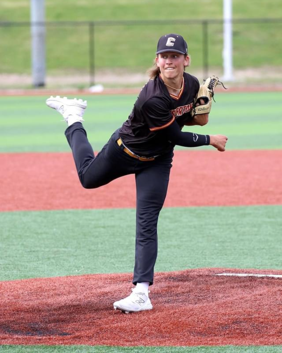 Rob Czarniecki makes a mound appearance during his sophomore season.