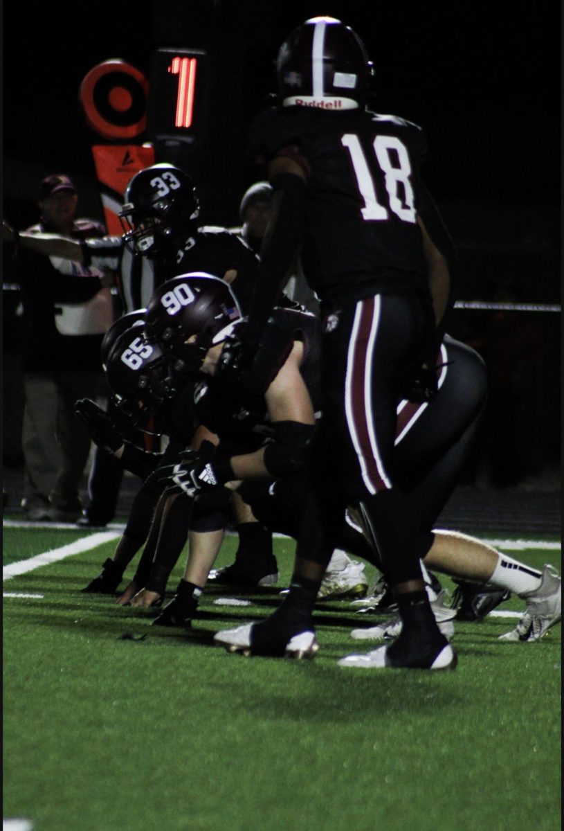 Chesterton's defense lines up and gets ready to storm into the backfield.