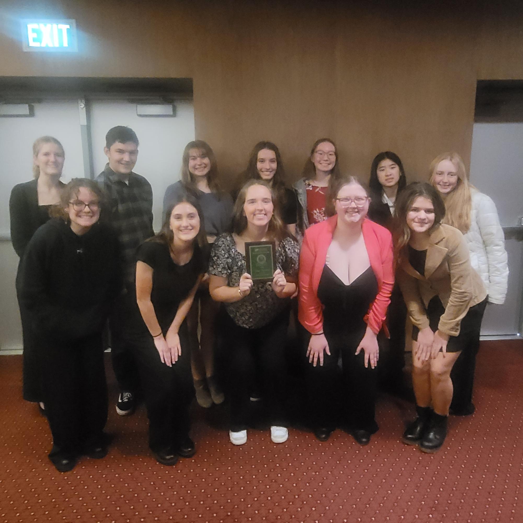 top (from left): Lorelai Simmons, Logan Arthur, Marlee Wilson, Carmen Thomas, Savannah Scheffler, Jany Zhang, Bailey Pikula. 
bottom (from left): Rebecca Adcock, Milena Letic, Jocelyn Ringler, Carson Foster, Sloane Colburn